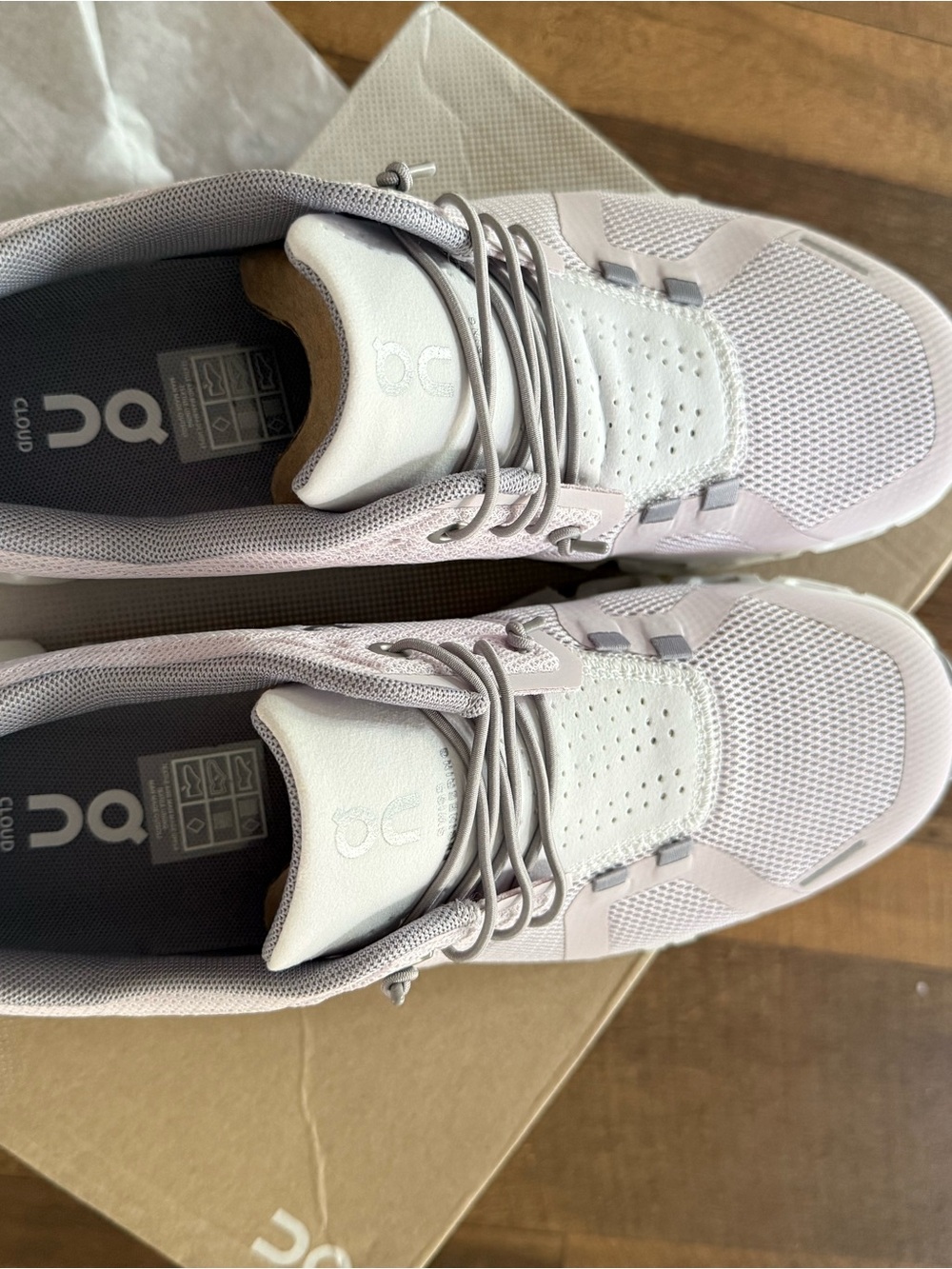 On Running Women's Lavender and White Cloud Athletic Shoe - Picture 5 of 5